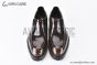 Prada Smooth Loafer Brown Patent Leather
