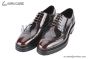 Prada Lace-up Oxford Brogue Brown Patent Leather