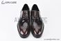 Prada Lace-up Oxford Brogue Brown Patent Leather