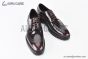 Prada Lace-up Oxford Brogue Brown Patent Leather
