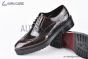 Prada Lace-up Oxford Brogue Brown Patent Leather