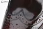 Prada Lace-up Oxford Brogue Brown Patent Leather