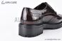 Prada Lace-up Oxford Brogue Brown Patent Leather