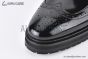 Prada Lace-up Oxford Brogue Black Patent Leather
