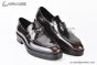 Prada Loafer with Logo Plate Brown Patent Leather