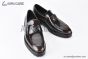 Prada Loafer with Logo Plate Brown Patent Leather