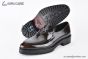 Prada Loafer with Logo Plate Brown Patent Leather