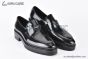 Prada Loafer with Logo Plate Black Patent Leather
