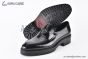 Prada Loafer with Logo Plate Black Patent Leather