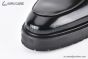 Prada Loafer with Logo Plate Black Patent Leather
