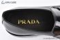 Prada Loafer with Logo Plate Black Patent Leather