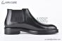 Prada Classic Smooth Boot Black Grain Leather