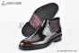 Prada Classic Smooth Boot Brown Burnished Leather