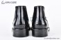 Prada Classic Smooth Boot Black Burnished Leather