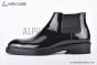 Prada Classic Smooth Boot Black Burnished Leather