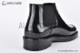 Prada Classic Smooth Boot Black Burnished Leather