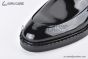 Prada Classic Boot with Side Logo Black Burnished Leather