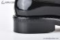 Prada Classic Boot with Side Logo Black Burnished Leather