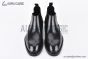 Prada Classic Boot with Side Logo Black Grain Leather