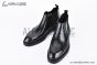 Prada Classic Boot with Side Logo Black Grain Leather