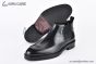 Prada Classic Boot with Side Logo Black Grain Leather