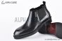 Prada Classic Boot with Side Logo Black Grain Leather