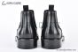 Prada Classic Boot with Side Logo Black Grain Leather