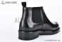Prada Classic Boot with Side Logo Black Grain Leather
