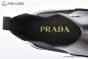 Prada Classic Boot with Side Logo Black Grain Leather