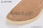 Loro Piana Summer Walk Loafer Suede Light Wood Smoke