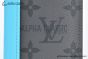 LV Pocket Organizer Wallet Black/Turquoise Monogram Eclipse Reverse Canvas M11469