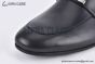 Hermes Paris Black Goat Leather Loafer