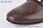 Hermes Paris Dark Brown Goat Leather Loafer