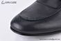 Hermes Slim Black H Buckle Black Smooth Leather Loafer