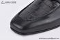 Hermes Karl Black Smooth / Croco Patern Leather Loafer