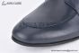 Hermes Ancora Blue Smooth Leather Loafer