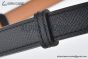HERMES Lady Rivale Jean 18 YG Buckle & Black Epsom Leather Belt