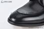 Ferragamo Smooth Black Leather Derby