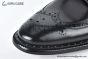 Prada Classic Black Smooth Leather Brogue Oxford