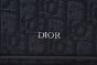 Dior Hit the Road Messenger Bag with Flap Black Oblique Jacquard and Black Grained Calfskin