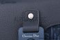 Dior Mini Saddle Messenger Bag with Flap Blue Oblique Jacquard with Blue Grained Calfskin