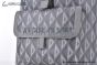 Dior Hit the Road Backpack Gray Diamond Canvas with Smooth Calfskin