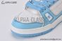 LV Trainer Sneaker Monogram-embossed White & Blue 1AA6X5