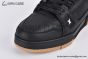 LV Trainer Sneaker Damier Embossed Leather Black 1AHTSW