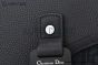 Dior Small Saddle Messenger Bag with Flap Black Oblique Jacquard with Black Grained Calfskin