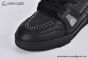 LV Trainer Sneaker Grained Leather Black 1ADDCM