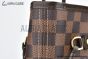 LV Neverfull MM Damier Ebene Canvas Cerise Red & Brown N40599