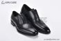 Prada Lace-up Oxford Brogue Black Grain Leather