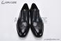 Prada Lace-up Oxford Brogue Black Grain Leather