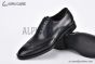 Prada Lace-up Oxford Brogue Black Grain Leather